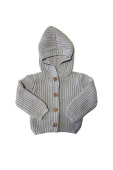 Pima Cotton Knit Waffle Hoody | Pearl Blue Sweatshirts Dear Hayden 