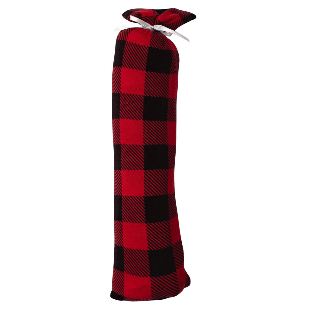 Black & Red Plaid Swaddle Blanket Bestaroo 