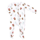 Footie Zippered One Piece in Cookie Craze Christmas Edition Dear Perli 