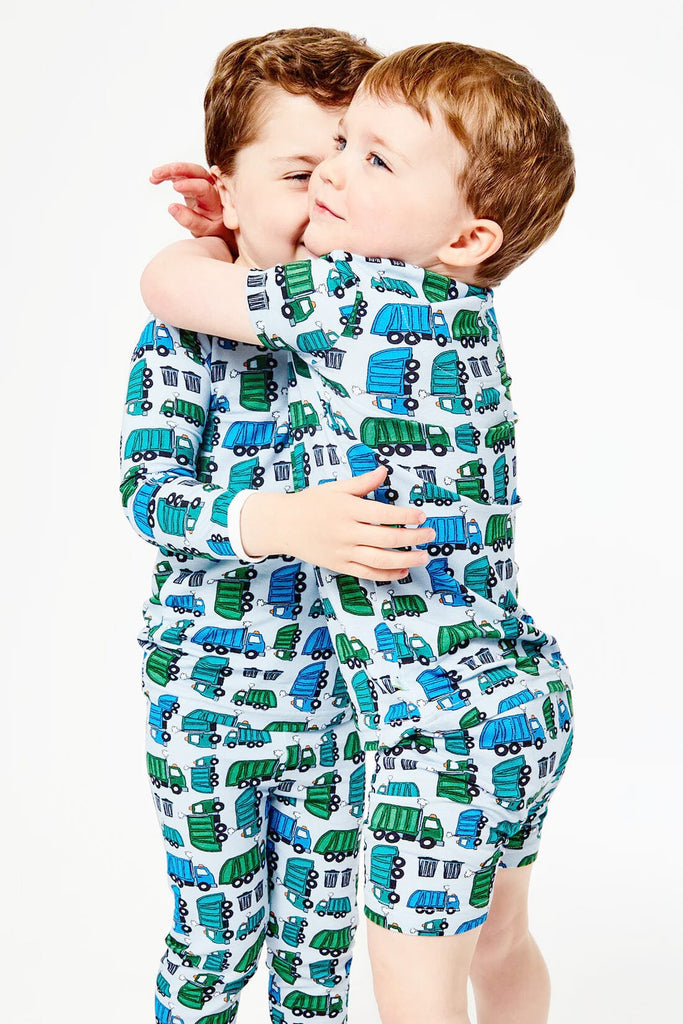 Shorts Pajama Set - Garbage Trucks by Clover Baby & Kids Clover Baby & Kids 