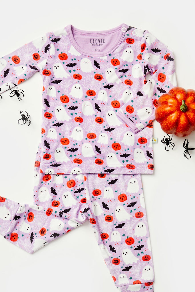 Long Sleeve Pajama Set - Halloween Ghosts by Clover Baby & Kids Clover Baby & Kids 