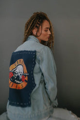 Guns N Roses Hand Stitched Denim Jacket People of Leisure 