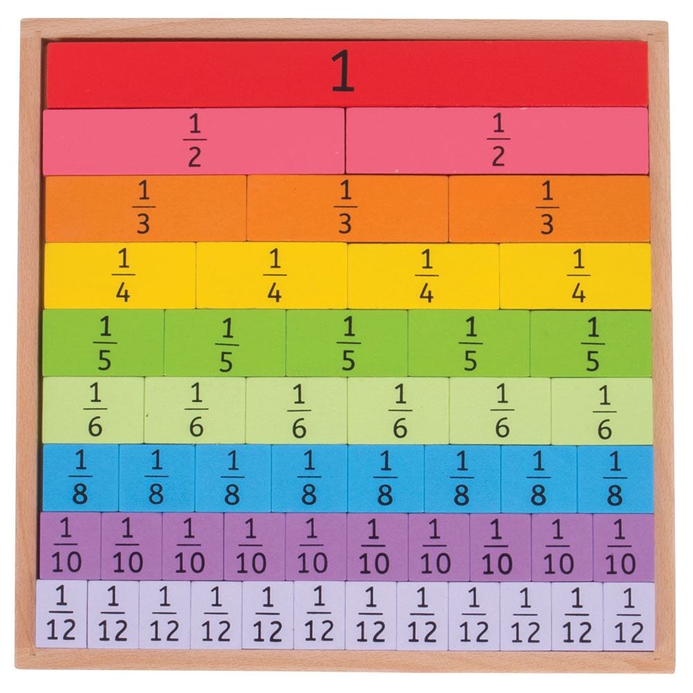 Fractions Tray Bigjigs Toys US 