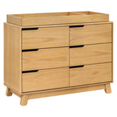 Hudson 6-Drawer Assembled Double Dresser | Honey