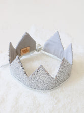 “Silver Sequins” Fairy-tale Crown Crown moimili.us 