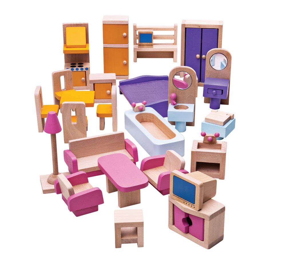 Heritage Playset Doll Furniture Set Bigjigs Toys US 