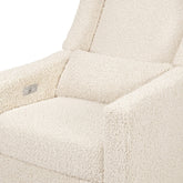 Kiwi Electronic Recliner and Swivel Glider in Teddy Loop with USB Port | Almond Teddy