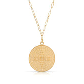 Lunar Phases Coin Necklace Necklaces Jurate Los Angeles 