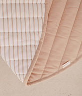 Quilted Cotton Reversible Playmats | Stripes - Sandstone Toddlekind 