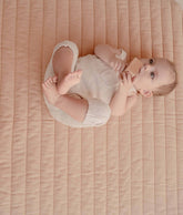 Quilted Cotton Reversible Playmats | Stripes - Sandstone Toddlekind 