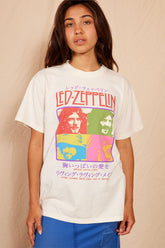 Led Zeppelin Whole Lotta Love Tee Tops People of Leisure Cream XS 