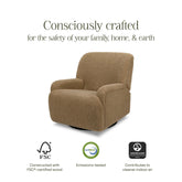 Winslow Extra Wide Recliner and Swivel Glider | Cortado Shearling Rocking Chairs NAMESAKE 