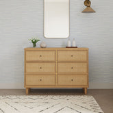 Marin with Cane 6 Drawer Dresser | Honey