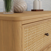 Marin with Cane 6 Drawer Dresser | Honey