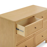 Marin with Cane 6 Drawer Dresser | Honey