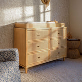 Marin with Cane 6 Drawer Dresser | Honey