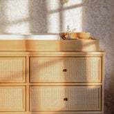 Marin with Cane 6 Drawer Dresser | Honey