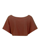 Monet Cacao Brown Crop Tops Jurate Los Angeles 