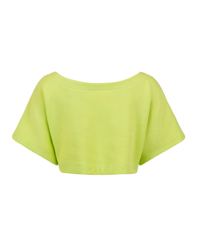 Monet Sunlit Green Crop Tops Jurate Los Angeles 