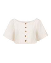 Monet Bouclé White Tops & Tees Jurate Los Angeles 