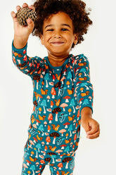 Long Sleeve Pajama Set - Mushroom Forest by Clover Baby & Kids Clover Baby & Kids 