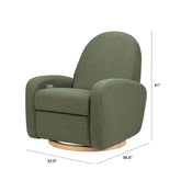 Nami Electronic Recliner and Swivel Glider Recliner | Olive Boucle