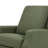 Crewe Recliner and Swivel Glider | Olive Boucle w/Light Wood Base Rocking Chairs NAMESAKE 