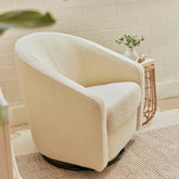 Madison Swivel Glider | Ivory Boucle Rocking Chairs Babyletto 