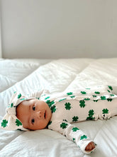 Organic Waffle Ruffle Zip Footie | Clover Onesies SpearmintLOVE 