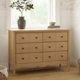 Liberty 6-Drawer Assembled Dresser | Honey Changing Dressers NAMESAKE 