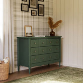 Liberty 6-Drawer Assembled Dresser | Forest Green Changing Dressers NAMESAKE 