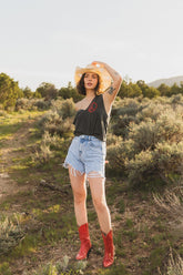 Peace Embroidered Tank Tank People of Leisure 