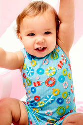 Tank Top Shorts Romper - Pool Floats by Clover Baby & Kids Clover Baby & Kids 