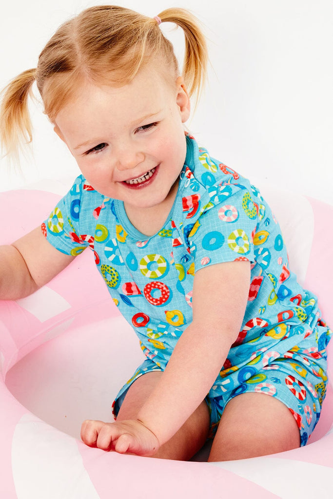 Shorts Pajama Set - Pool Floats by Clover Baby & Kids Clover Baby & Kids 