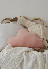 Linen “Powder Pink” Cloud Pillow Cushion moimili.us 