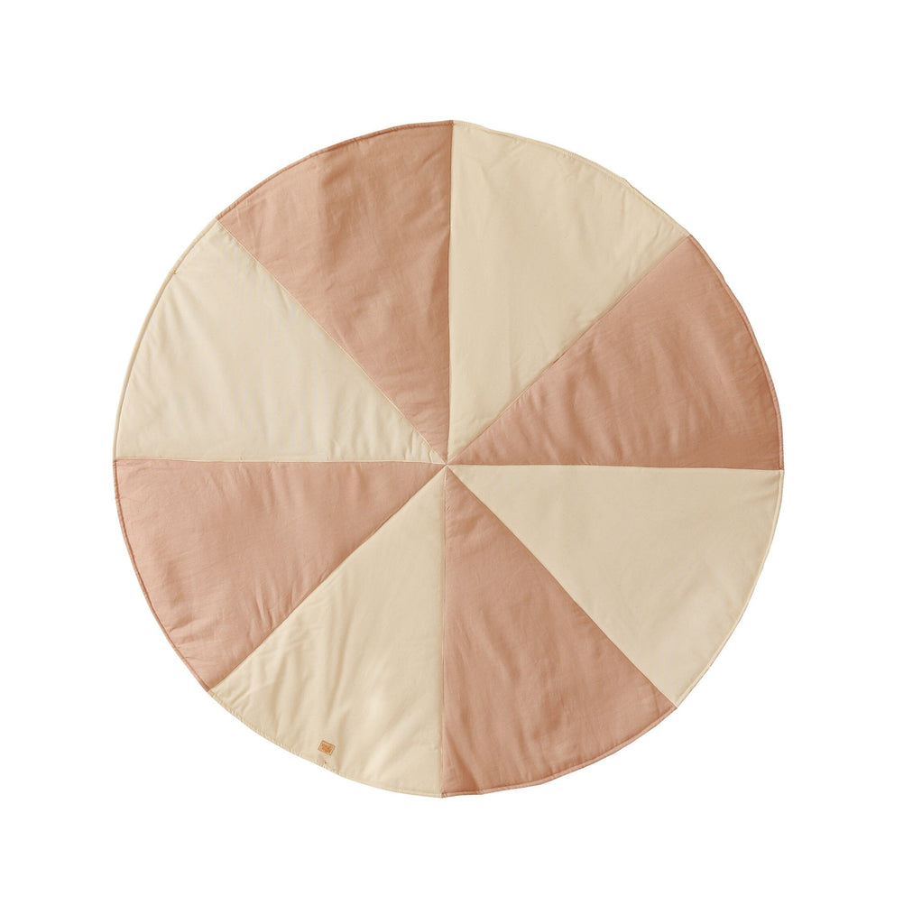 “Powder Candy” Round Patchwork Mat Mat moimili.us 