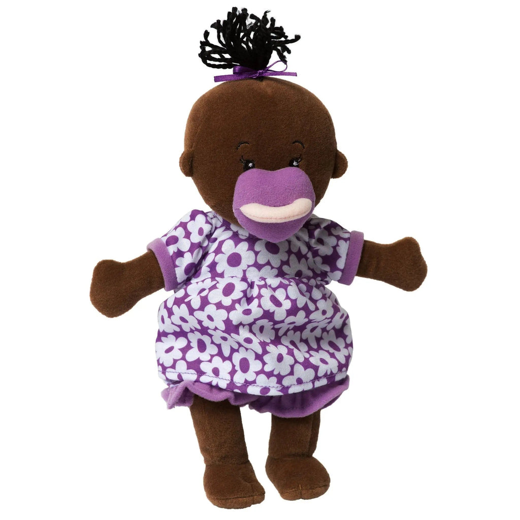 Wee Baby Stella Doll Brown with Black Hair Soft Dolls Manhattan Toy 