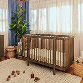 Pogo 8-in-1 Convertible Crib with All-Stages Conversion Kits | Natural Walnut Cribs & Toddler Beds Babyletto 