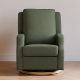 Crewe Recliner and Swivel Glider | Olive Boucle w/Light Wood Base Rocking Chairs NAMESAKE 