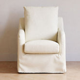 Reese Slipcover Swivel Glider | Ivory Eco-Linen