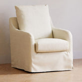 Reese Slipcover Swivel Glider | Ivory Eco-Linen