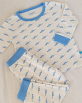 Riley Pajama Set in Beep Beep Pajama Sets Cozyland 