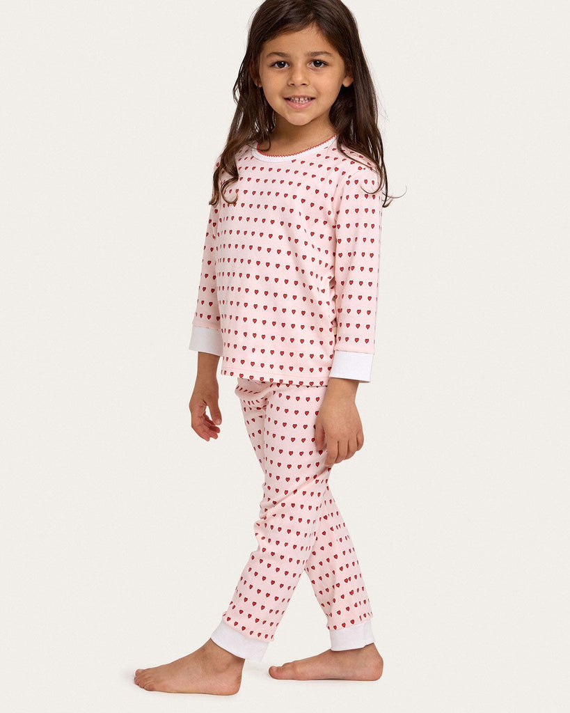 Riley PJ Set in Floating Hearts Pajama Sets Cozyland 