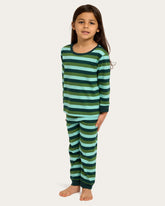 Riley Pajama Set in Lucky Stripe Pajama Sets Cozyland 