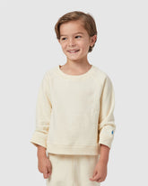 Mini Rowan Crewneck in Cream COZYLAND Cozyland 