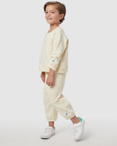 Mini Walker Sweatpant in Cream COZYLAND Cozyland 