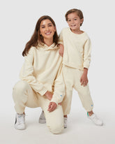 Mini Walker Sweatpant in Cream COZYLAND Cozyland 