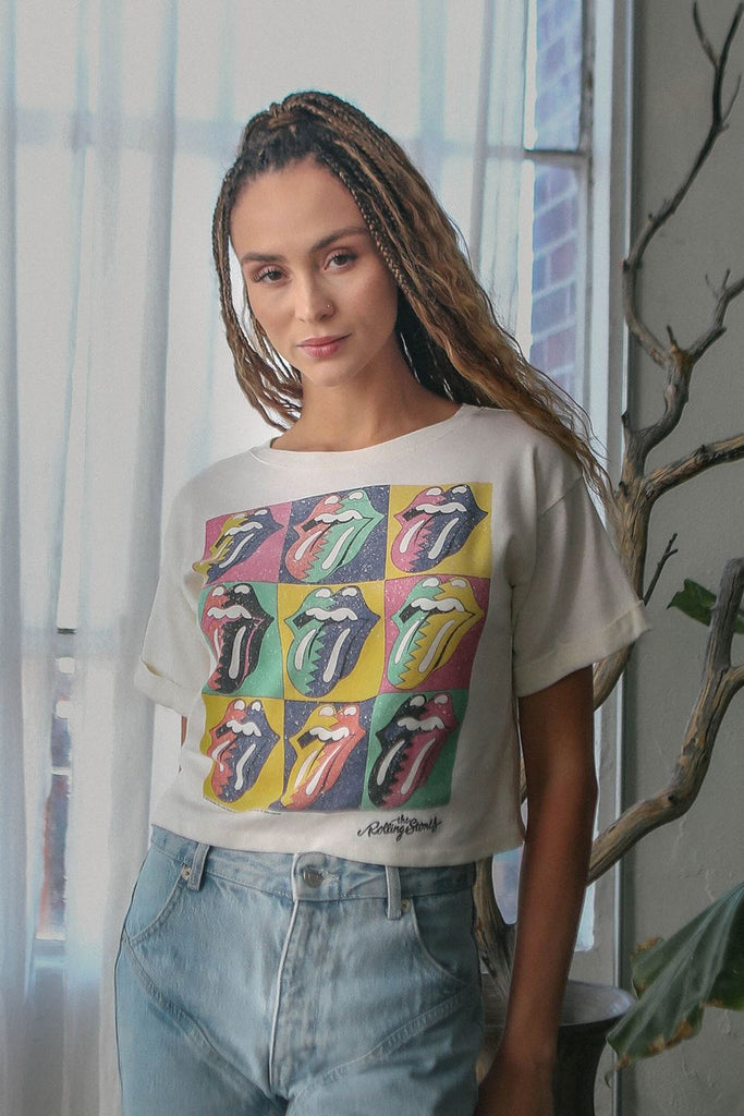 Rolling Stones Color Block Tee Graphic T's People of Leisure 