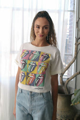 Rolling Stones Color Block Tee Graphic T's People of Leisure 