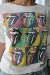 Rolling Stones Color Block Tee Graphic T's People of Leisure 